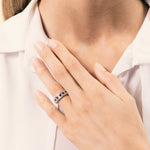 Lade das Bild in die Galerie hoch, Anello Athena Zaffiri 2 - Varengo Gioielli