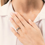 Lade das Bild in die Galerie hoch, Anello Athena Zaffiri 2 - Varengo Gioielli