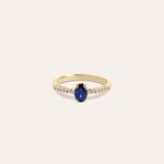 Load image into Gallery viewer, Anello Estia Zaffiro Oro giallo - Varengo Gioielli