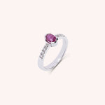 Lade das Bild in die Galerie hoch, Anello Estia Rubino 2 - Varengo Gioielli