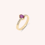 Lade das Bild in die Galerie hoch, Anello Estia Rubino 2 - Varengo Gioielli