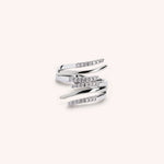 Load image into Gallery viewer, Anello Fantasia Rea Grande Oro bianco - Varengo Gioielli