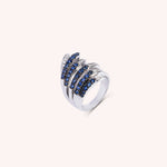 Load image into Gallery viewer, Anello Ilizia Zaffiri Grande - Varengo Gioielli