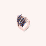 Load image into Gallery viewer, Anello Ilizia Zaffiri Grande - Varengo Gioielli