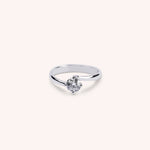 Lade das Bild in die Galerie hoch, Anello Solitario Cloe Oro bianco - Varengo Gioielli