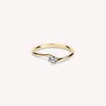 Load image into Gallery viewer, Anello Solitario Iride Oro giallo - Varengo Gioielli