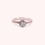 Load image into Gallery viewer, Anello Solitario Vesta Oro rosa - Varengo Gioielli