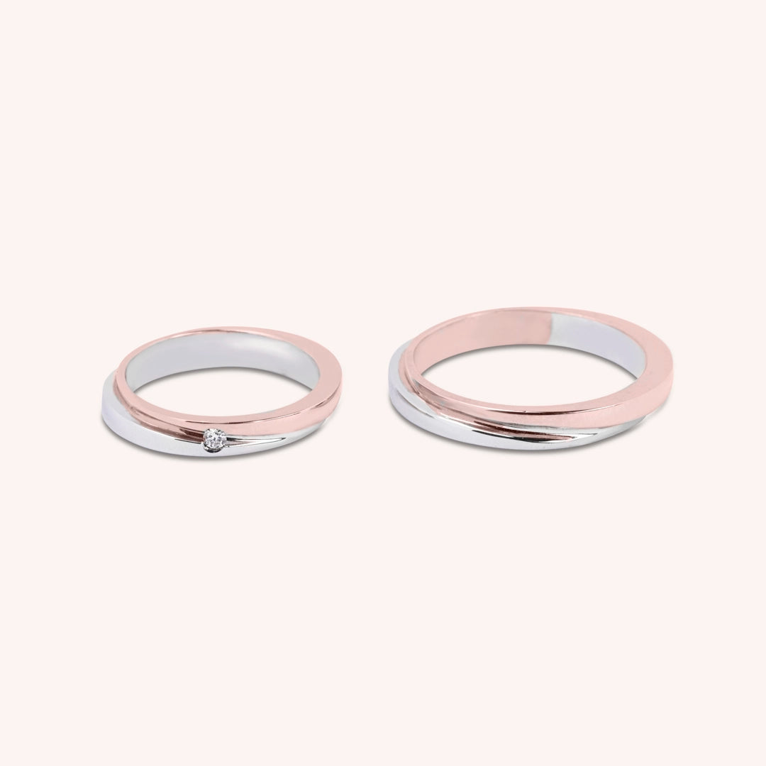 Fedi Alie Oro Bianco e Rosa - Varengo Gioielli