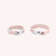 Fedi Orfne Oro Bianco e Rosa - Varengo Gioielli