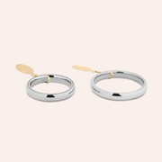 Fedi UNOAERRE Comode 3 mm Oro bianco - Varengo Gioielli