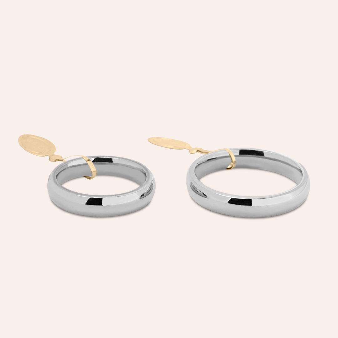 Fedi UNOAERRE Comode 4 mm Oro bianco - Varengo Gioielli