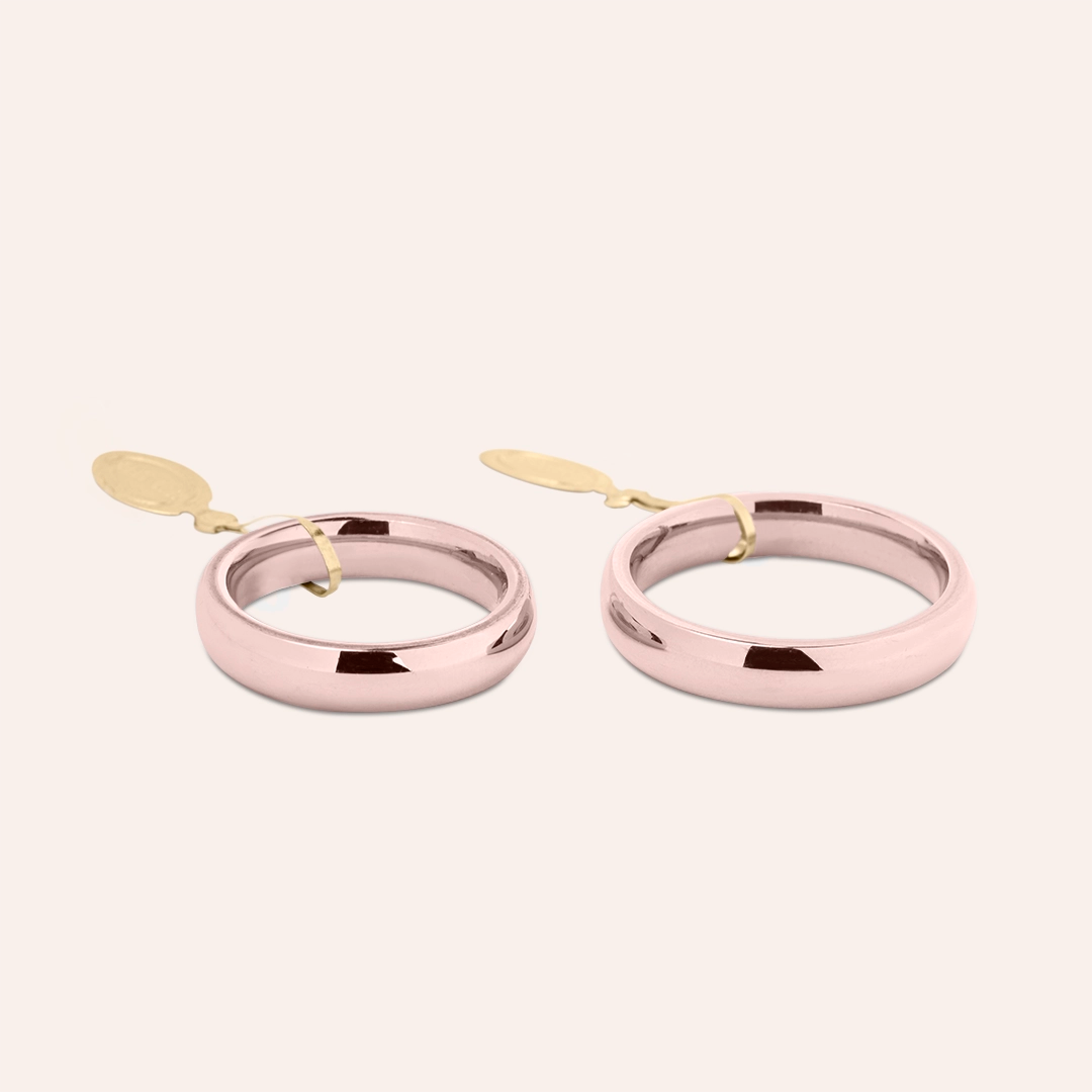 Fedi UNOAERRE Comode 4 mm Oro rosa - Varengo Gioielli