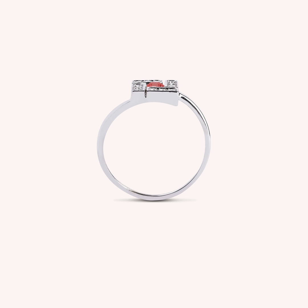 Anello Athena Rubino - Varengo Gioielli