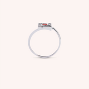 Anello Athena Rubino - Varengo Gioielli