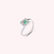 Anello Athena Smeraldo - Varengo Gioielli
