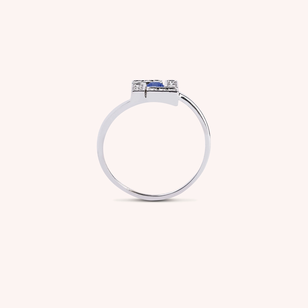 Anello Athena Zaffiro - Varengo Gioielli