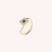 Anello Athena Zaffiro - Varengo Gioielli