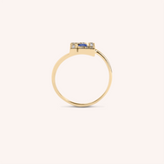 Anello Athena Zaffiro - Varengo Gioielli