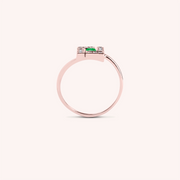 Anello Athena Smeraldo - Varengo Gioielli