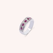 Anello Athena Rubini 2 - Varengo Gioielli