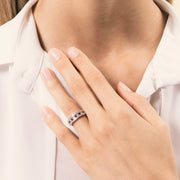Anello Athena Rubini 2 - Varengo Gioielli