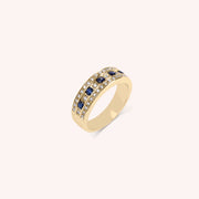 Anello Athena Zaffiri 2 - Varengo Gioielli