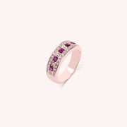 Anello Athena Rubini 2 - Varengo Gioielli