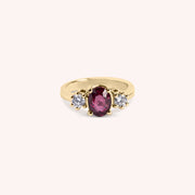 Anello Bia Rubino Oro giallo - Varengo Gioielli