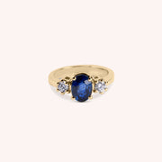 Anello Bia Zaffiro Oro giallo - Varengo Gioielli