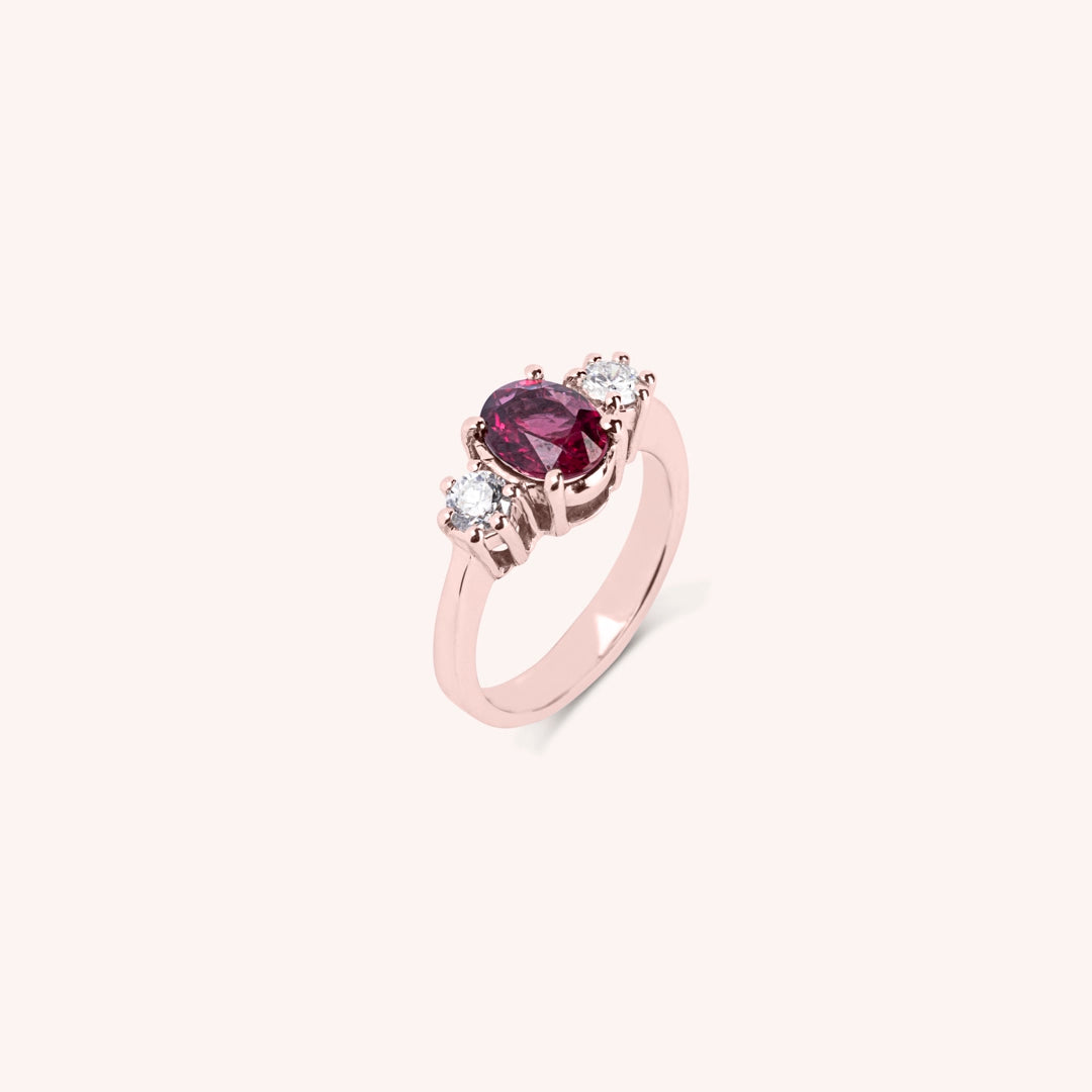 Anello Bia Rubino - Varengo Gioielli