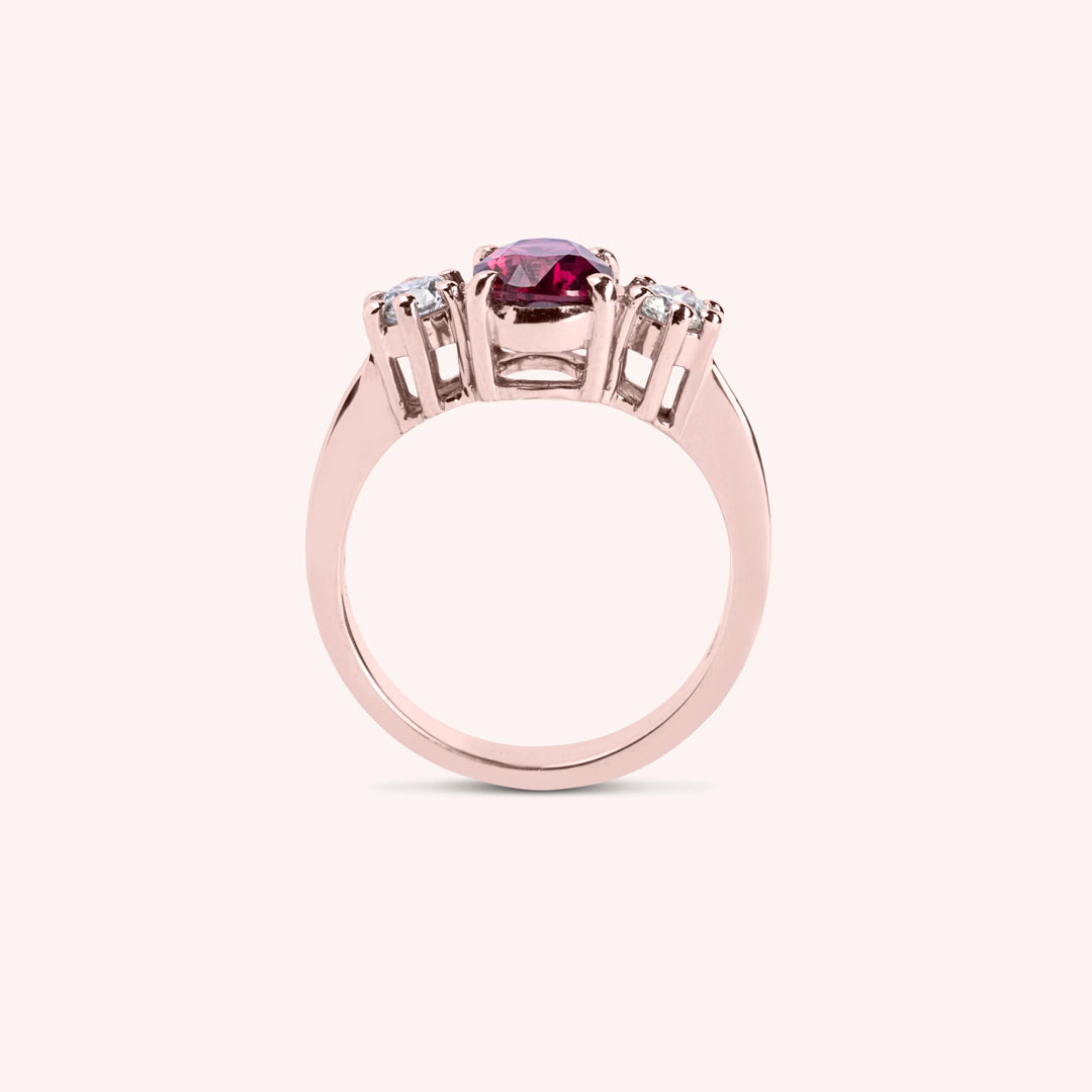 Anello Bia Rubino - Varengo Gioielli