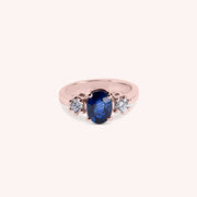 Anello Bia Zaffiro Oro rosa - Varengo Gioielli