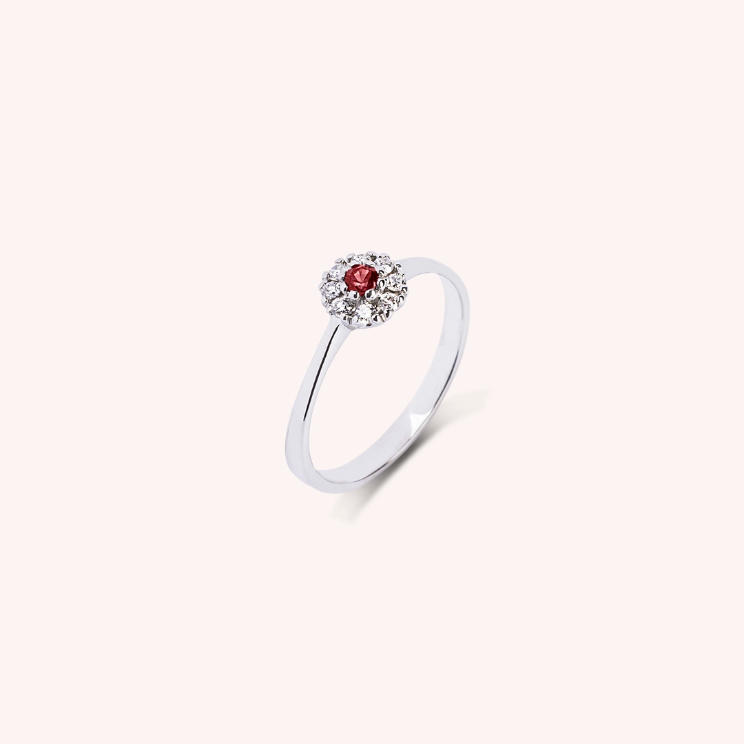 Anello Clio Rubino - Varengo Gioielli