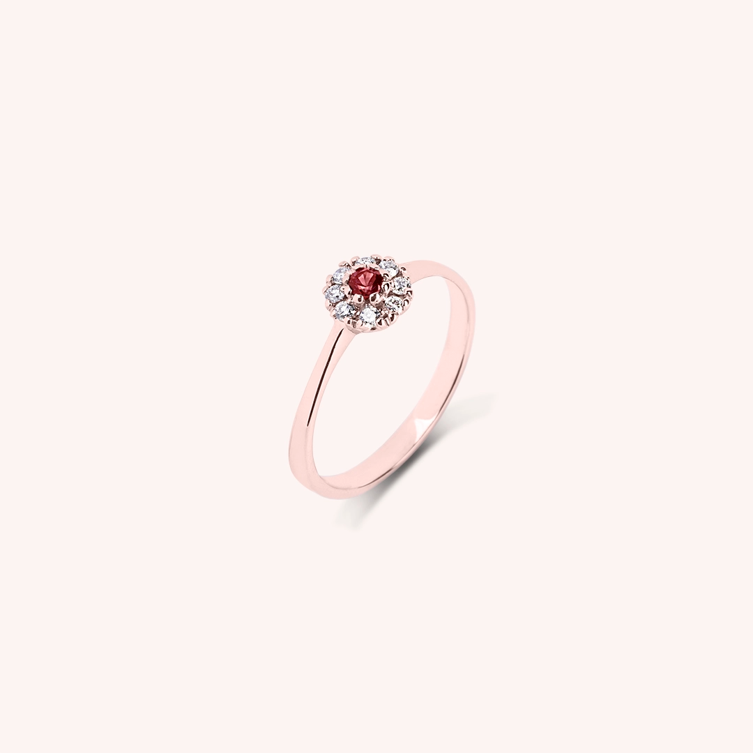 Anello Clio Rubino - Varengo Gioielli