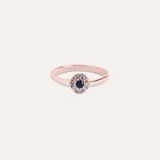 Anello Clio Zaffiro Oro rosa - Varengo Gioielli