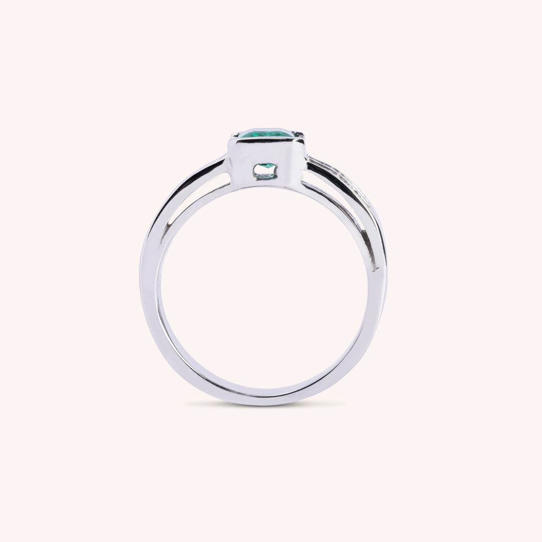 Anello Dedalo Smeraldo - Varengo Gioielli