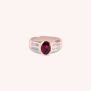 Anello Dedalo Rubino Oro rosa - Varengo Gioielli