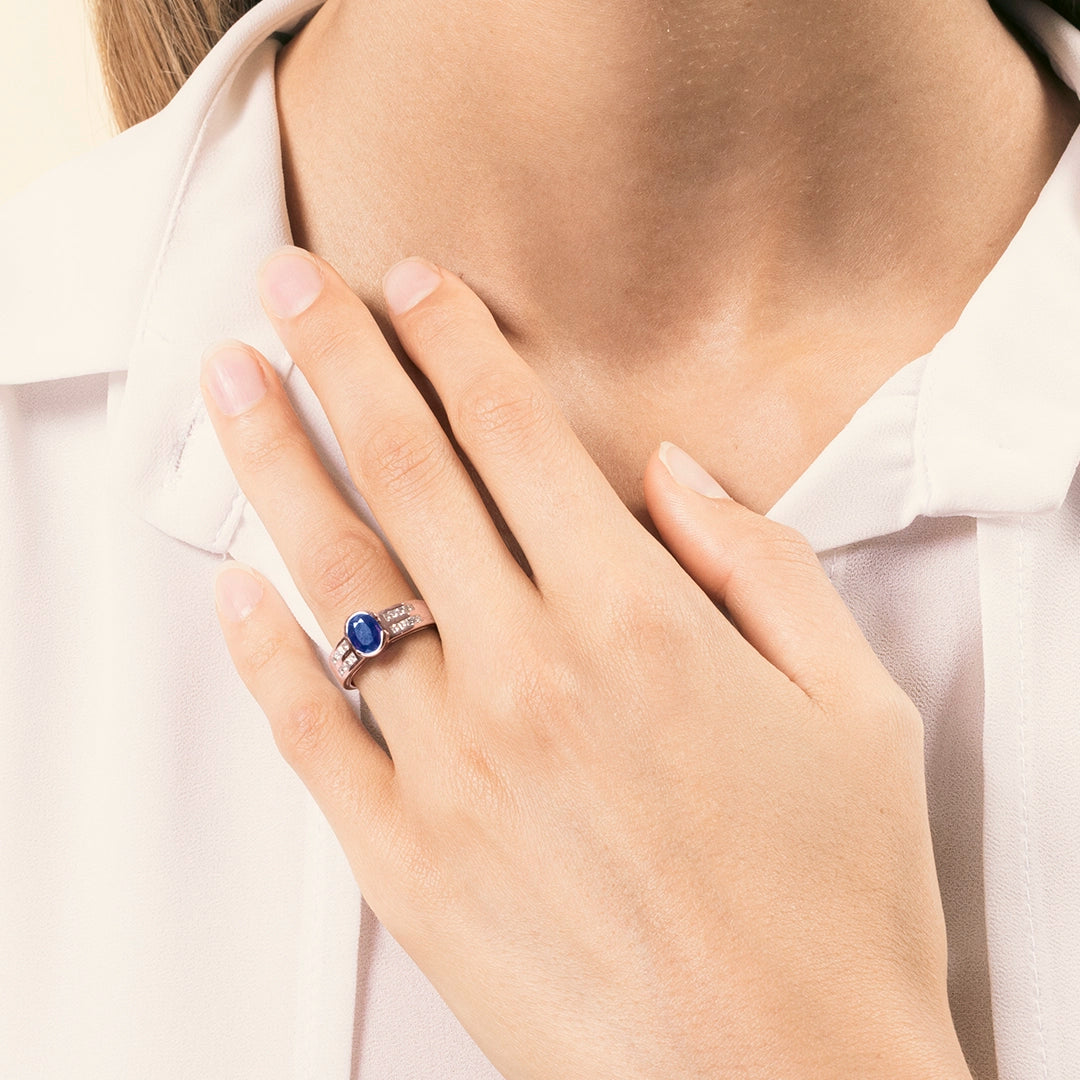 Anello Dedalo Zaffiro - Varengo Gioielli