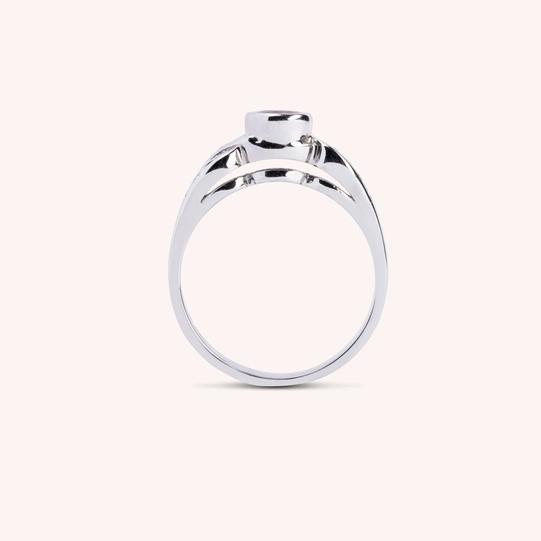 Anello Diana Rubino - Varengo Gioielli
