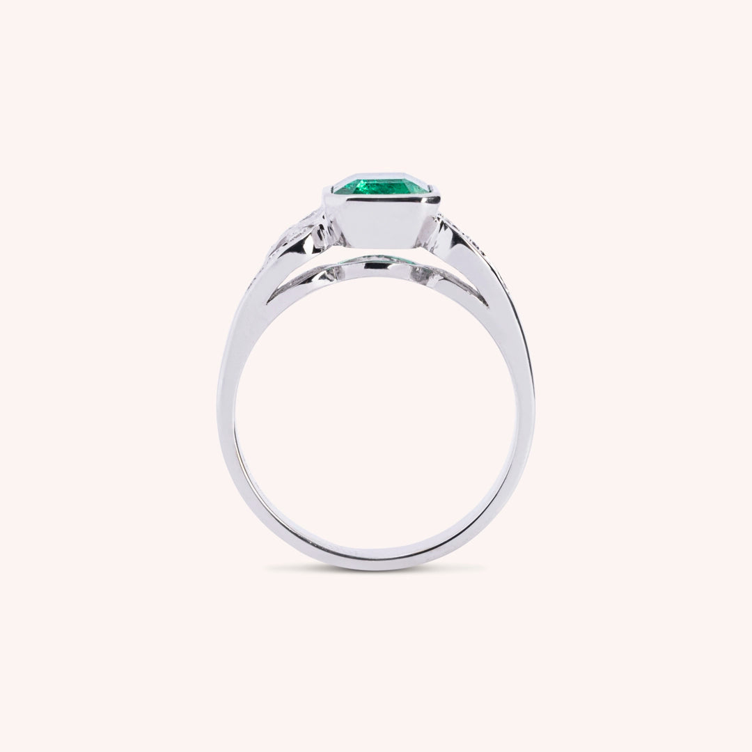 Anello Diana Smeraldo - Varengo Gioielli