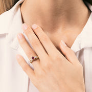 Anello Diana Rubino - Varengo Gioielli