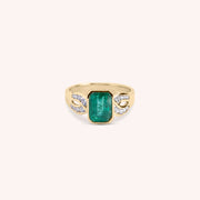 Anello Diana Smeraldo Oro giallo - Varengo Gioielli