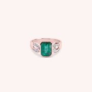 Anello Diana Smeraldo Oro rosa - Varengo Gioielli