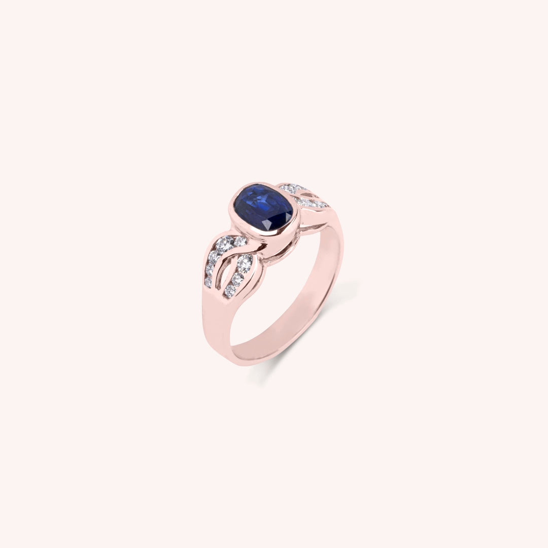 Anello Diana Zaffiro - Varengo Gioielli