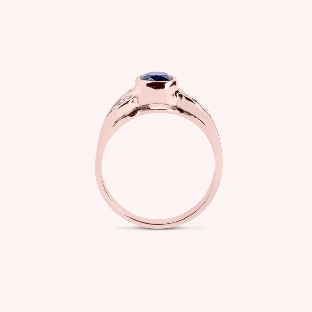 Anello Diana Zaffiro - Varengo Gioielli