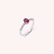 Anello Estia Rubino - Varengo Gioielli