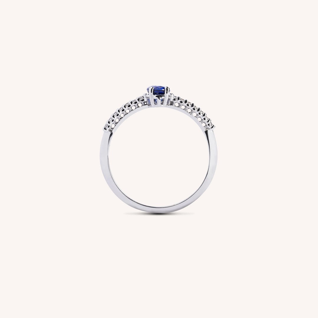 Anello Estia Zaffiro - Varengo Gioielli