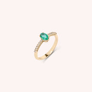 Anello Estia Smeraldo - Varengo Gioielli