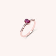 Anello Estia Rubino - Varengo Gioielli