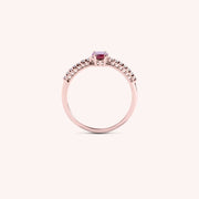 Anello Estia Rubino - Varengo Gioielli